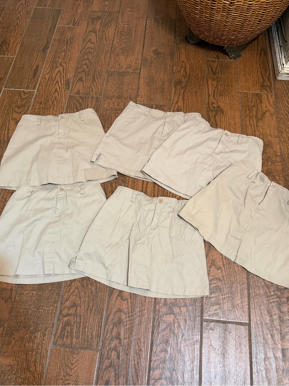 Kids Khaki Skort lot- Comfortable Classic Khaki Color